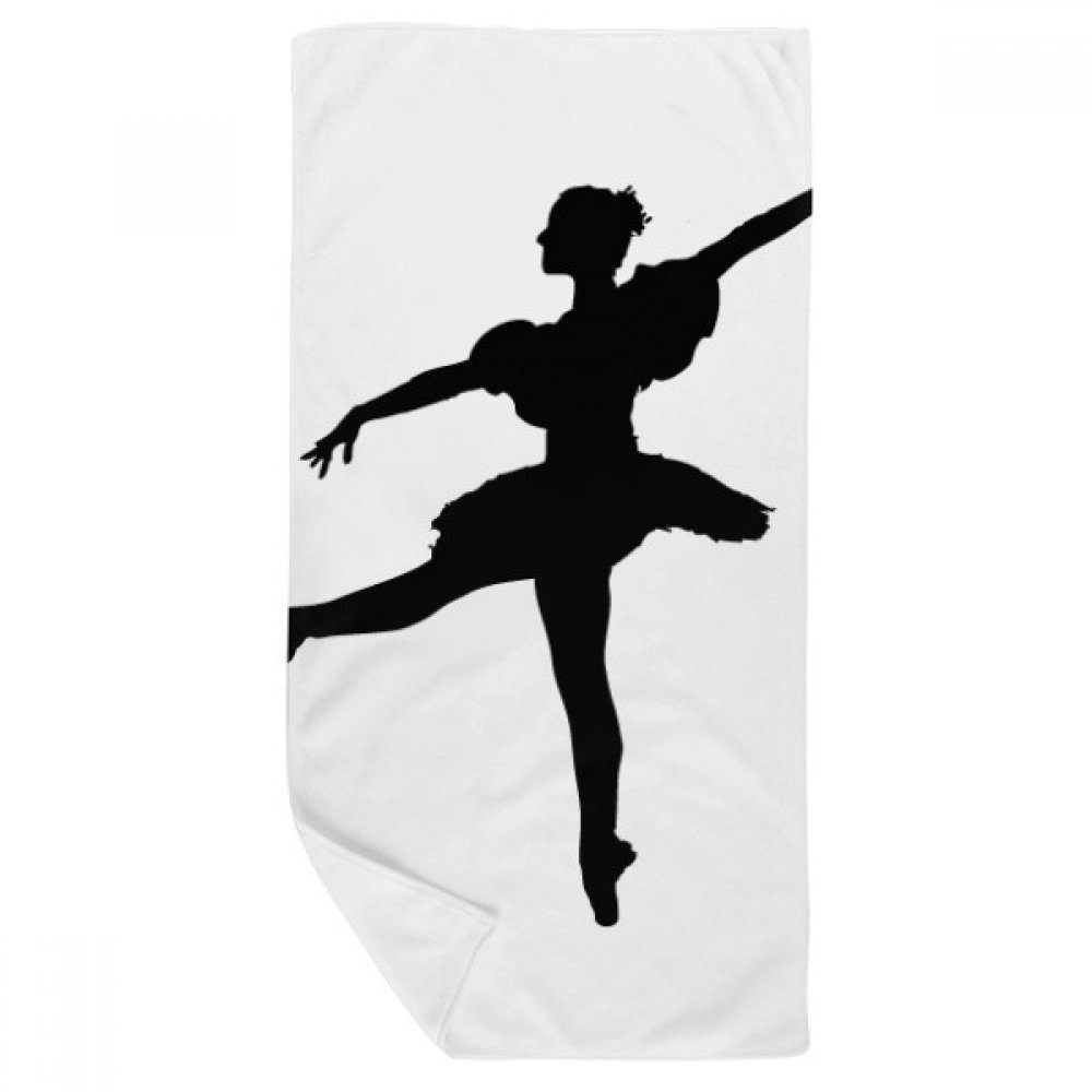 Serviette de bain ballet multicolor 35x70cm douce pour le sport et la toilette quotidienne