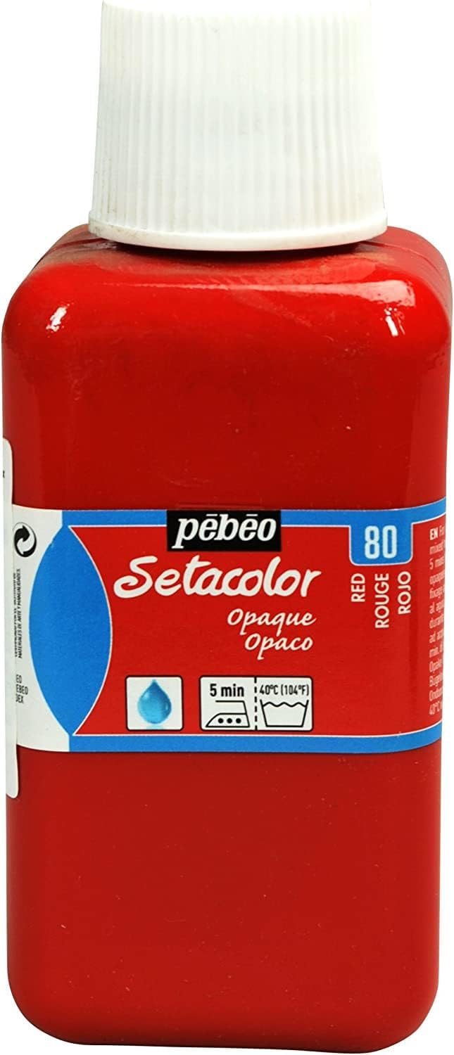 Setacolor Opaque Fabric Paint, 250ml, Red