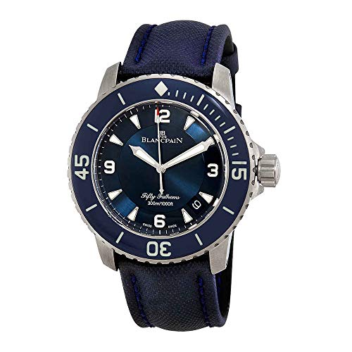 Blancpain Fifty Fathoms Automatic Blue Dial Mens Watch 5015-12B40-O52A