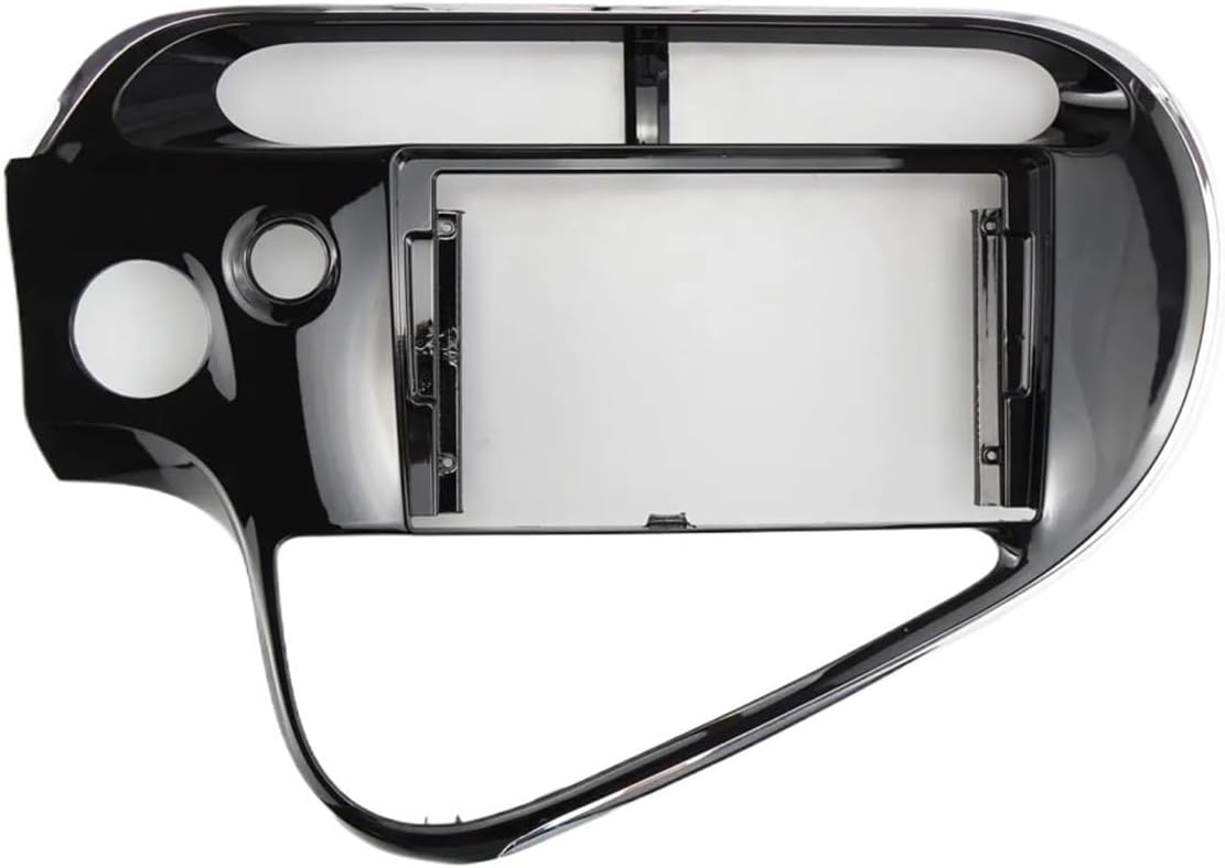 9 Inch Car Fascia Radio Panel Compatible for Toyota Aqua 2017-2021 Dash Kit Install GPS Facia Console 9inch Bezel Adapter Plate Trim Cover(Right Wheel)