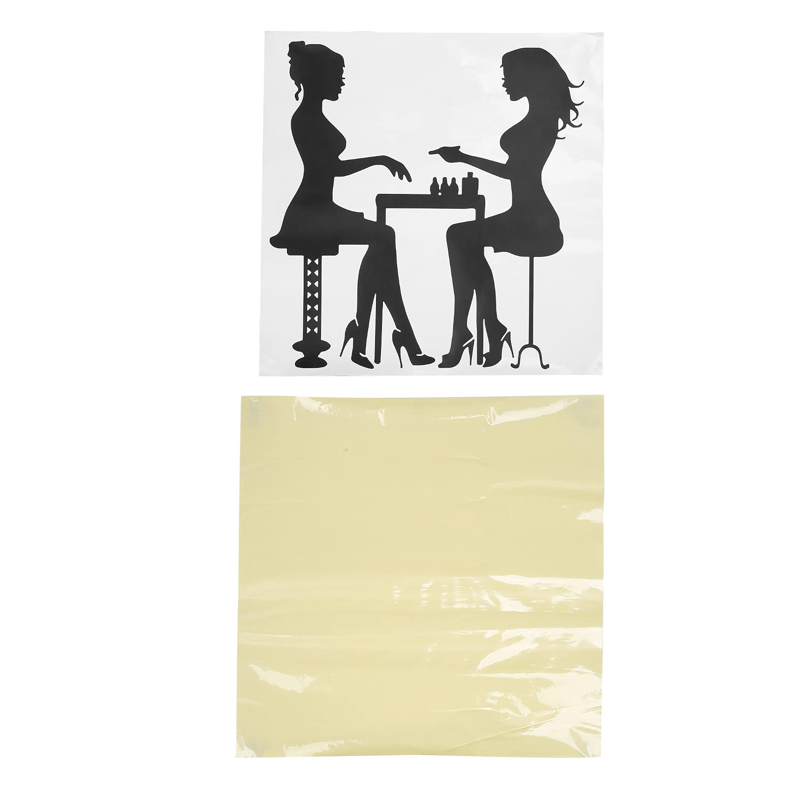 Adesivo Decorativo per Salone di Bellezza Adesivo Parete Impermeabile Durevole Ed Elegante per Saloni di Bellezza Materiale Vinilico in PVC (L)