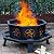Verdeluxe 35 Inch Octagonal Outdoor Fire Pit,Wood Burning Fire Pit for Bonfire,Outside,Camping, Backyard, Patio
