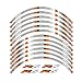 Lhtyouting Stickers de la Roue motrice 17Inch Autocollants de réflexion Rim Stripes compatibles avec Yamaha YZF R6 Lhtyouting (Color : Orange)