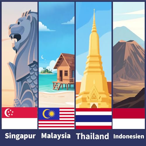 Carte SIM Asie prépayée Internet haut débit 4 destinations