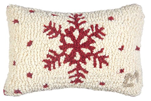 Chandler 4 Corners Red Flake Snowflake on White 8