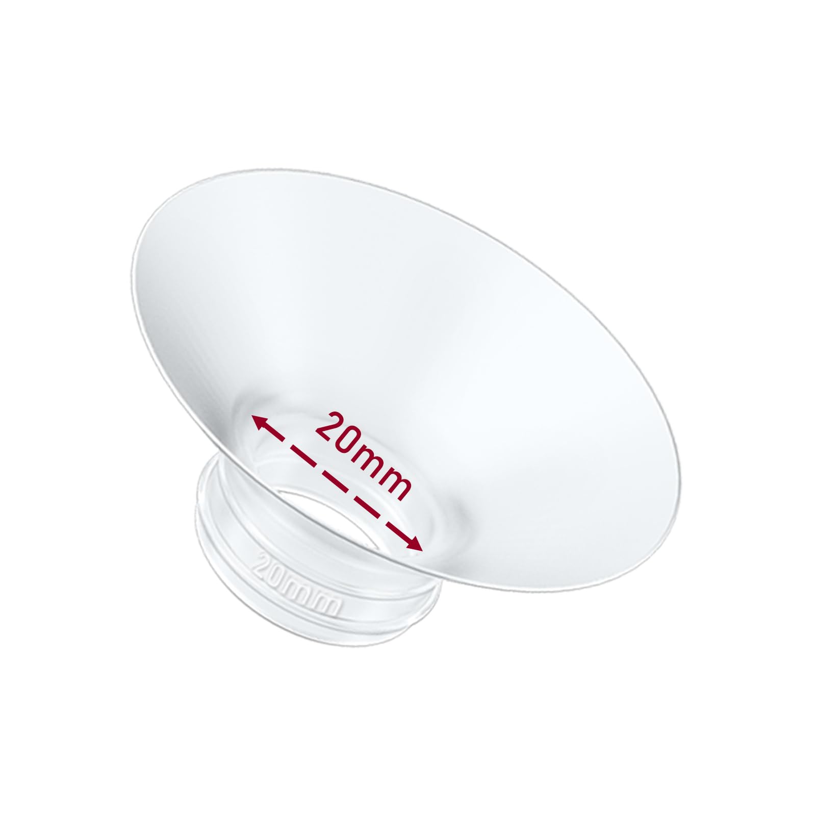 Insert de corolle de tire-lait 20 mm compatible Momcozy M9/M6/M5/S12 Pro/S9 Pro/V1 Pro/V2 Pro sans BPA
