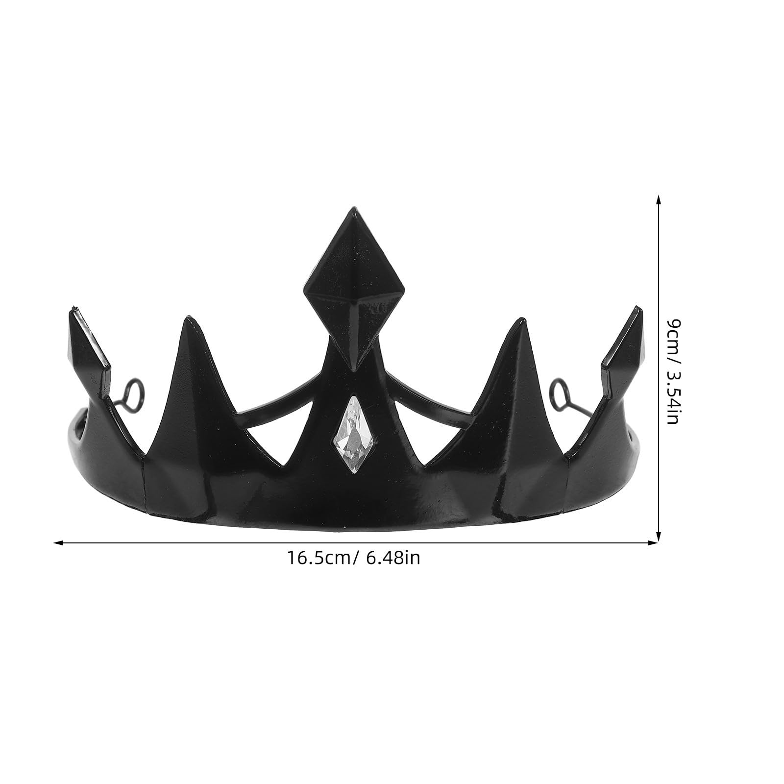 Healeved 4 Sztuki Metalowy Diadem Halloweenowy Chłopiec Dziewczynka z Cyrkoniami Gotycka Korona Królowej Cosplay i Imprezową Zabawę Trwała Kostiumowa Ozdoba Głowę Przedstawienia i