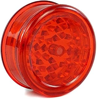 R2K® Plastic Herb Grinder 3 Part Magnetic Shark Teeth Assorted Colours, 60mm 3 Piece Herb Grinders, Portable and Pocket Size, Smell Proof Airtight Stash Compartment (Pink)