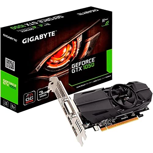 GIGABYTE Geforce GTX 1050 OC Low Profile 3GB GDDR5/HDMI/DisplayPorts/PCI-Express Video Card Graphic Cards GV-N1050OC-3GL