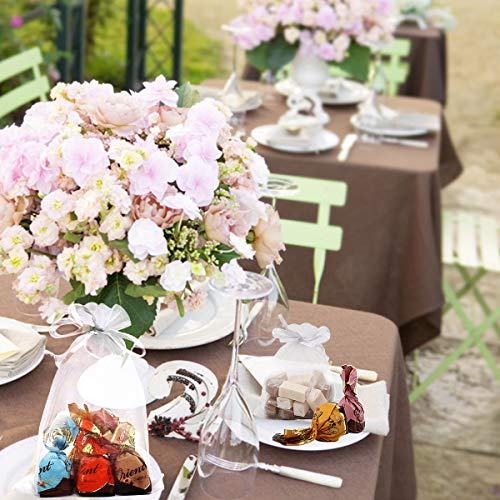 Derbway 60 sacchetti regalo in organza, con