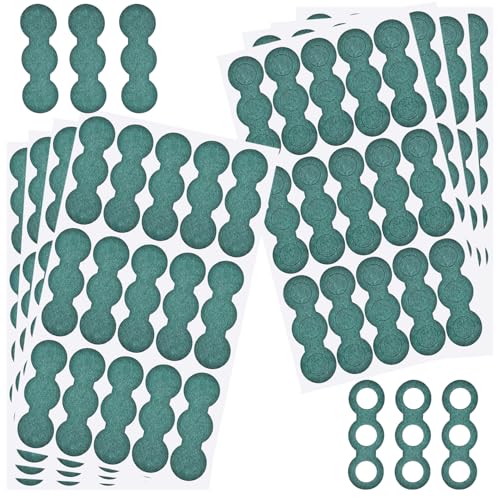 Ctyjia 18650 Lithium Batterien Isolatorringe, Isolierend Selbstklebendes Papier, 60 Stk. Hohle Ringe + 60 Stk. Massive Ringe Klebepapier