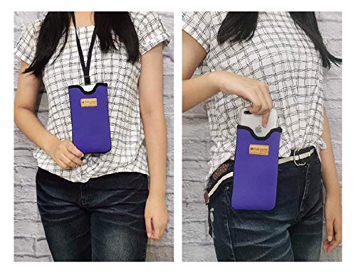 Tainada Men Women Neoprene Shockproof Phone Sleeve Pouch Carrying Case with Neck Lanyard, Belt Loop Holster for iPhone… - Image 3