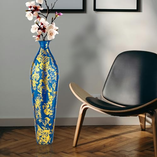 Image of 24 inches Metal Flower Vase for Home Decor Office Living Room Corner Decoration
