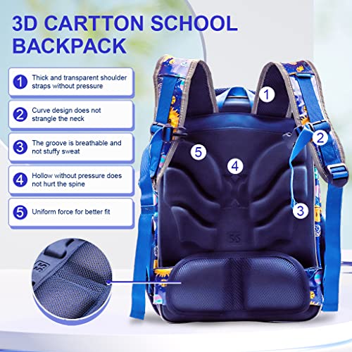 Image of PALAY School Backpacks for Girls Stylish School Bags for Girls Kids 7-12 Years Old Cartoon Water Resistant Backpack Durable Burden Relief School Bag Children's Day Birthday Gift for Girls