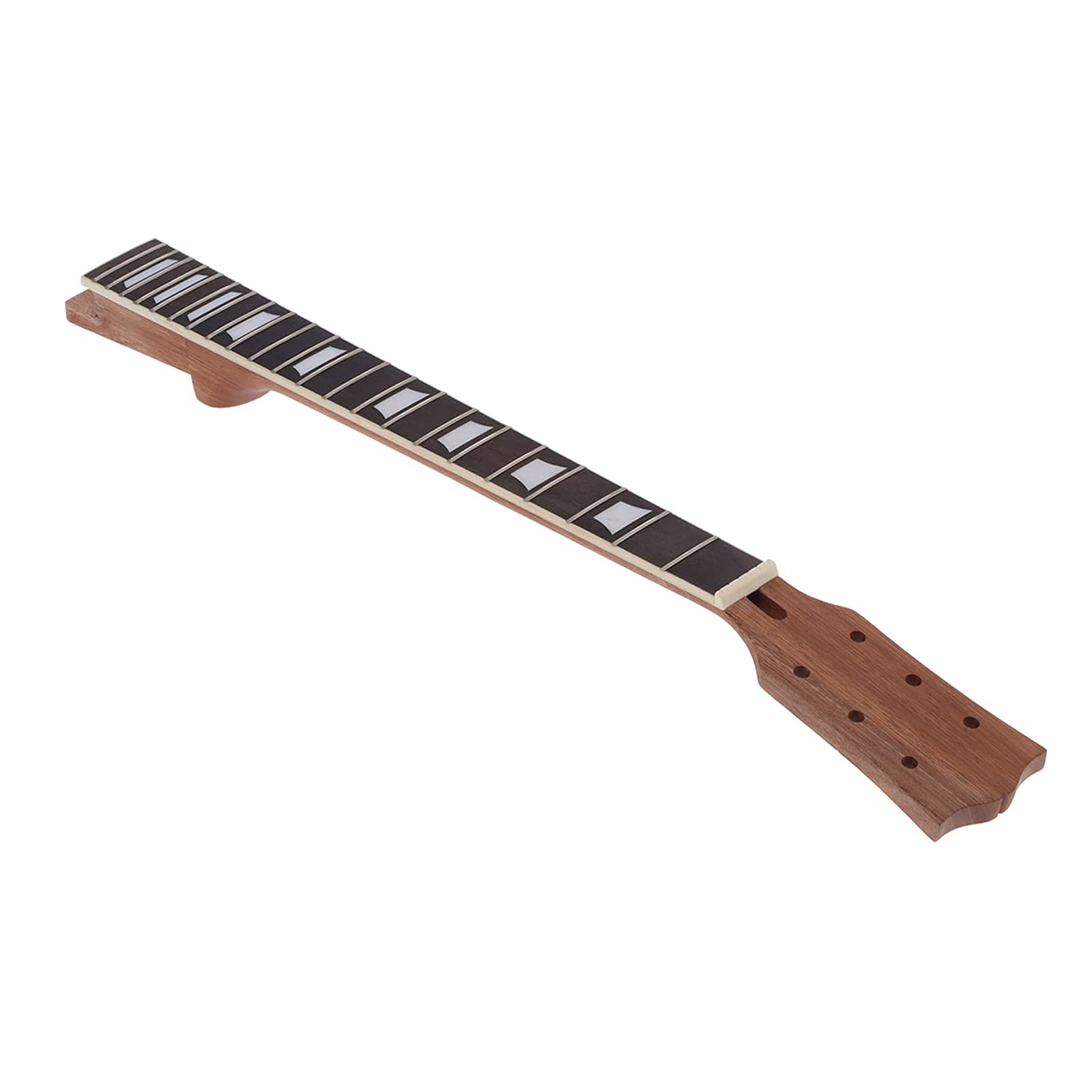 Naroote Parti di Ricambio per Manico di Chitarra Elettrica, Mogano da 65,5 Cm con Tastiera in Palissandro, Design a 22 Tasti per Appassionati di Chitarra Elettrica