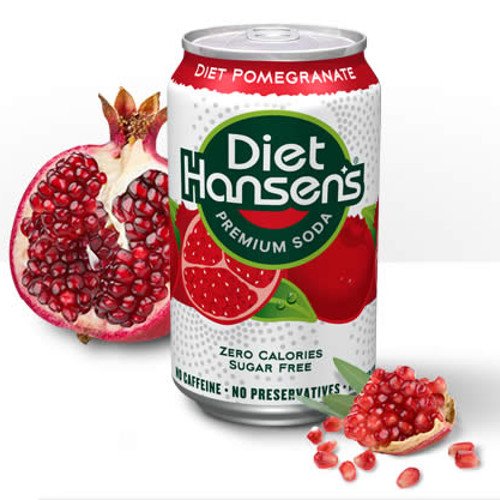 Hansen's Diet Pomegranate Soda 12 FL OZ (355ml) 12 Cans Amazon.de