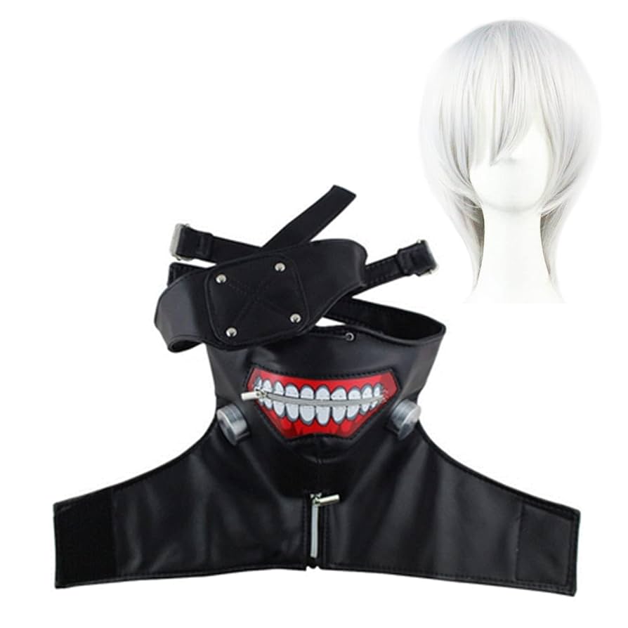 Amazon.co.jp: 金木研 マスク 東京喰種 コスプレ ハロウィン