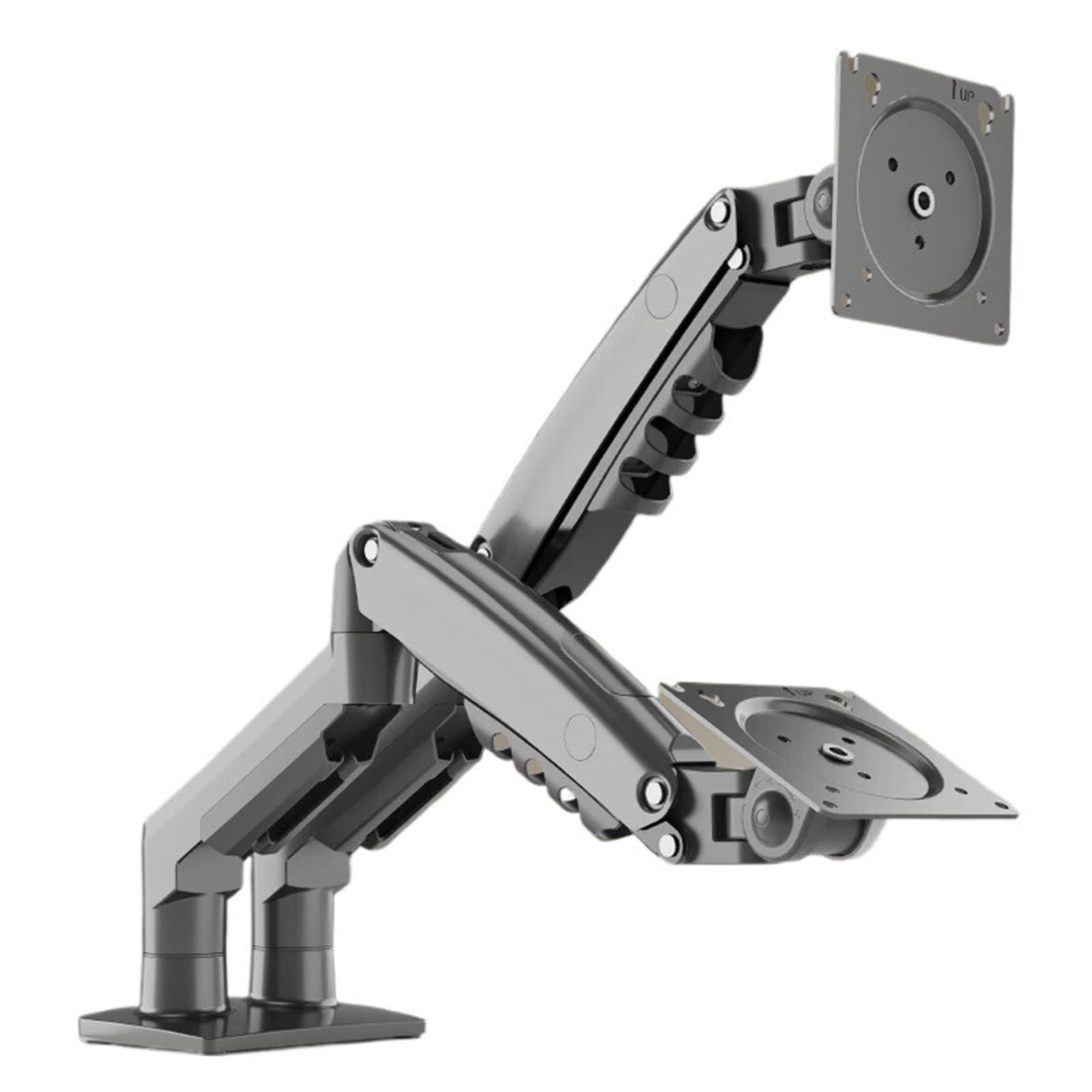 YLUPVT F160 17-27 inch dual screen splicing computer stand desktop monitor base telescopic rotation lift(F160-FP)