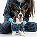Silver Paw Plaid Dog Pajama - Blue L
