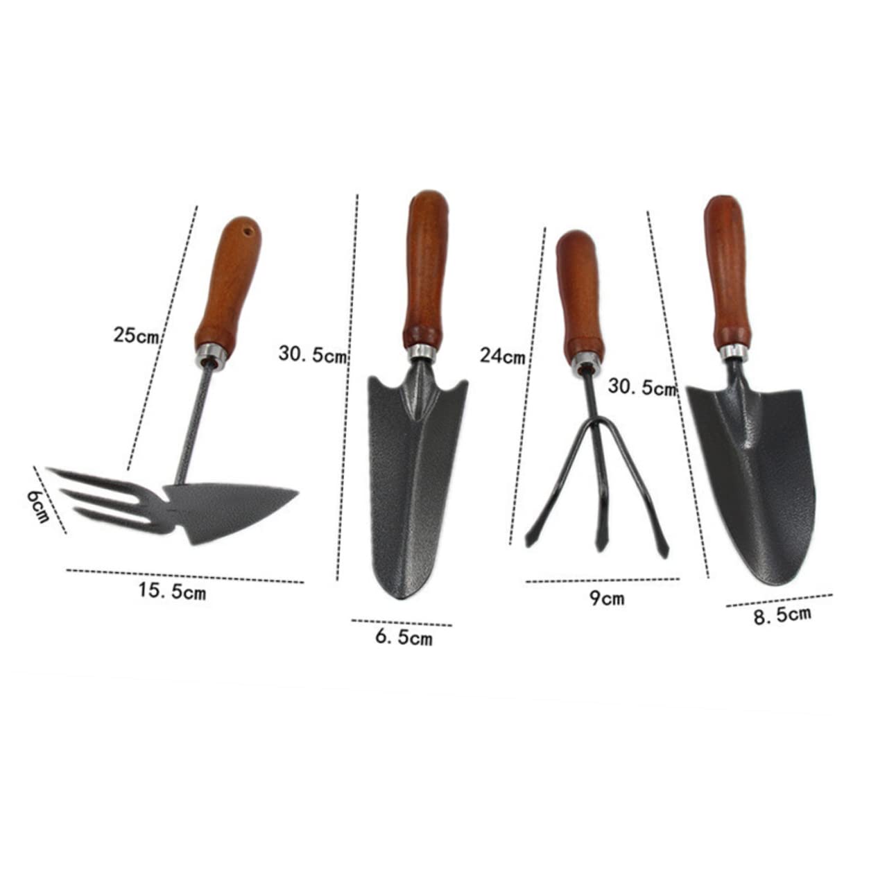 3 Ensembles Outils De Jardinage Mini avec Manche Ensemble De Truelles Épaissi pour Amateurs De Jardinage pour Transplanter Et Fleurs Et Légumes 4 Pièces * 3