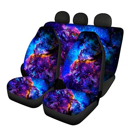 Is ford galaxybig enough for 6 people with luggage Universal Fit Blue Galaxy Car Seat Covers