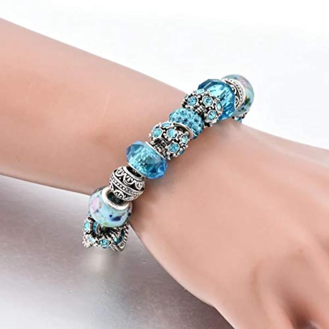 Oxidised Crystal Bangle Bracelet Jewelry for Women