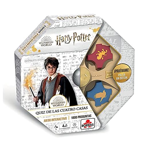 BORRAS - Juego de Mesa Harry Potter Quiz. Juego Interactivo de Preguntas para auténticos Potterheads. El Ministro de Magia hará Preguntas y guardará los Puntos de Cada Jugador. + 8 años (19189)
