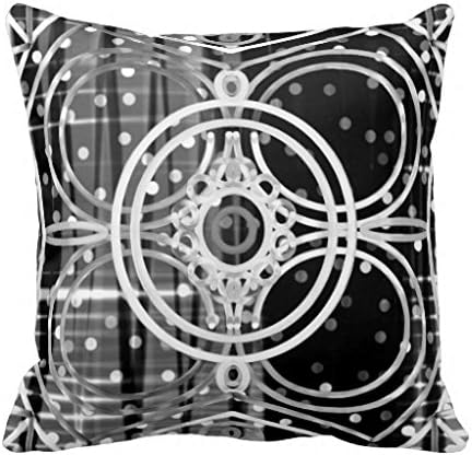 Comi Abstract Circular Throw Pillow Covers 18" X 18"