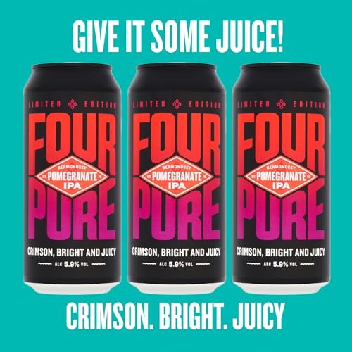 Fourpure Pomegranate IPA – Naturally Brewed Crimson, Bright & Juicy IPA – Vegan Craft Beer (12x440ml Cans) Fourpure Pomegranate IPA - Naturally Brewed Crimson, Bright & Juicy IPA - Vegan Craft Beer (12x440ml Cans) – Fourpure