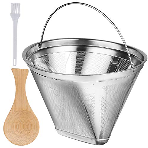 Coffee Filters 4 Cone Coffee Filters Reusable Metal Coffee Filter fit Ninja Coffee