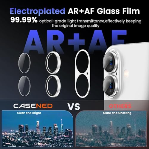Image of Camera Lens Protector Tempered Glass for iPhone 17 - Alloy Metal Cover with Tempered Glass - Scratch Resistant, Easy Installation