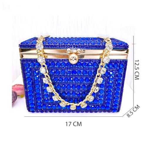 Fjnbbiot Fashion Design Diamond Chain Bag and Pointed High Heels Decoration Full Diamond3