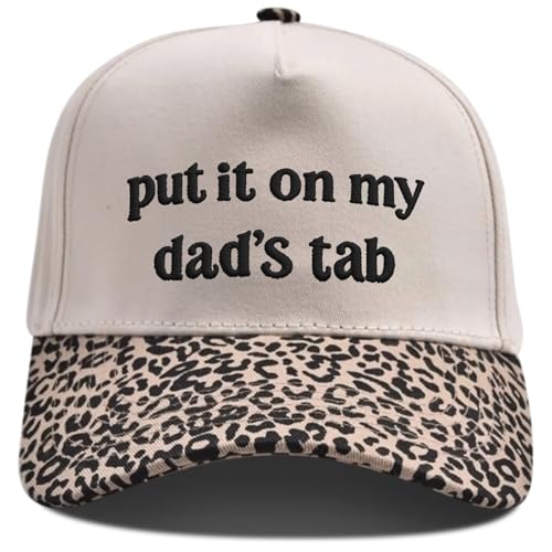 Put It On My Dads Tab Tab Funny Trucker Hats Women Vintage Adjustable Baseball Cap Embroidery Fashion Trucker Hat