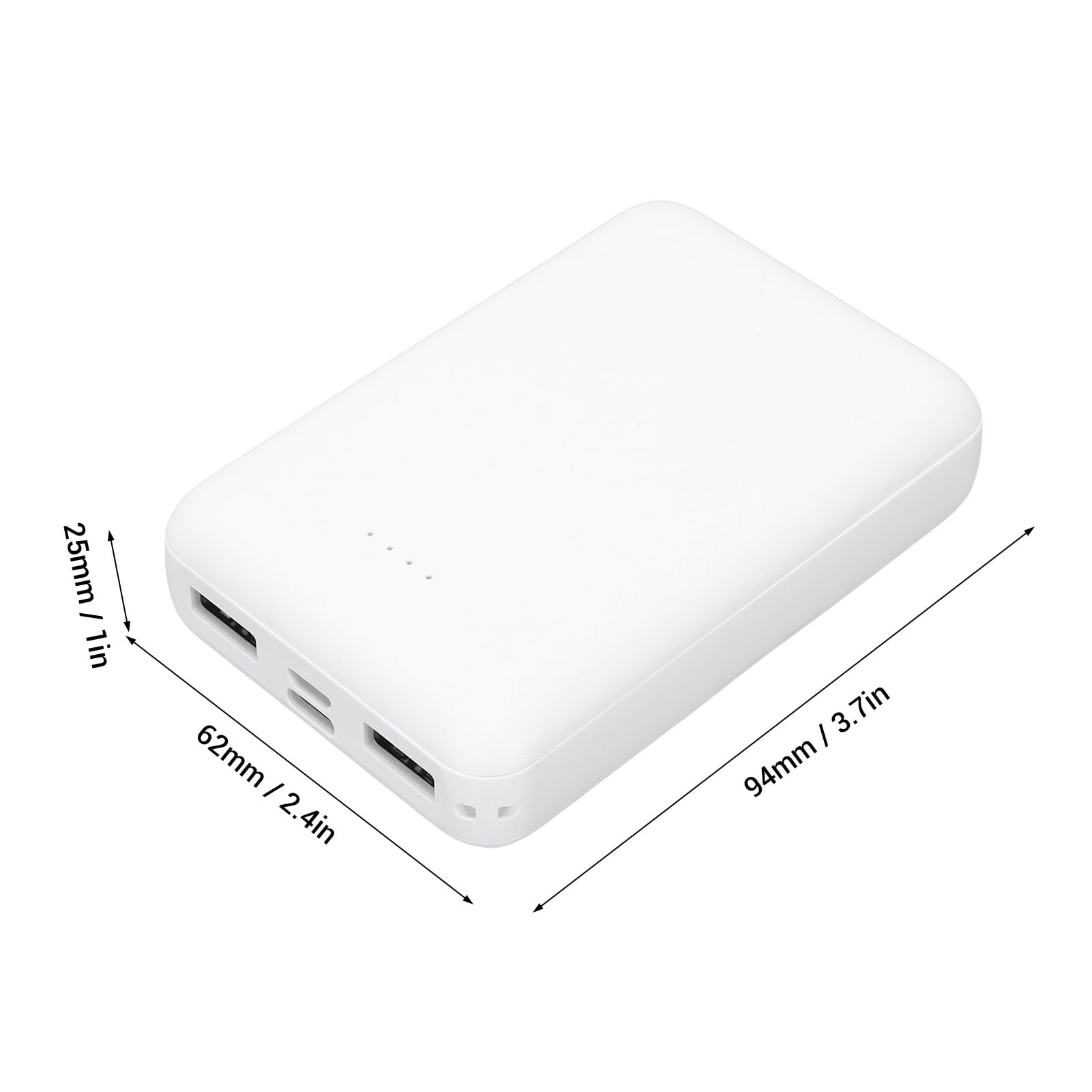 Alomejor La Batterie Rechargeable de 20 000 MAh Alimente Efficacement Les Vêtements Chauffants pour Une Utilisation en Extérieur,