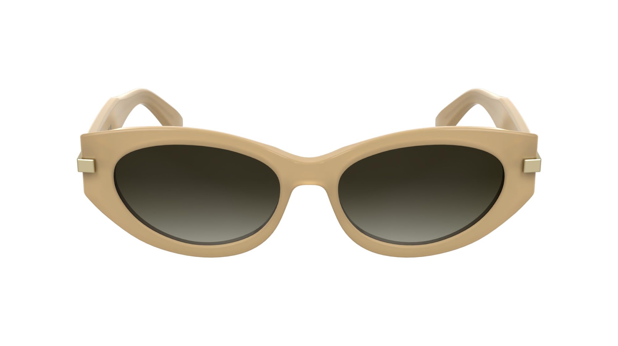 Women Smoke Lens Opaline Beige Cat-Eye Sunglasses with 100% UV Protection CK 25502 209 54 S-image-26