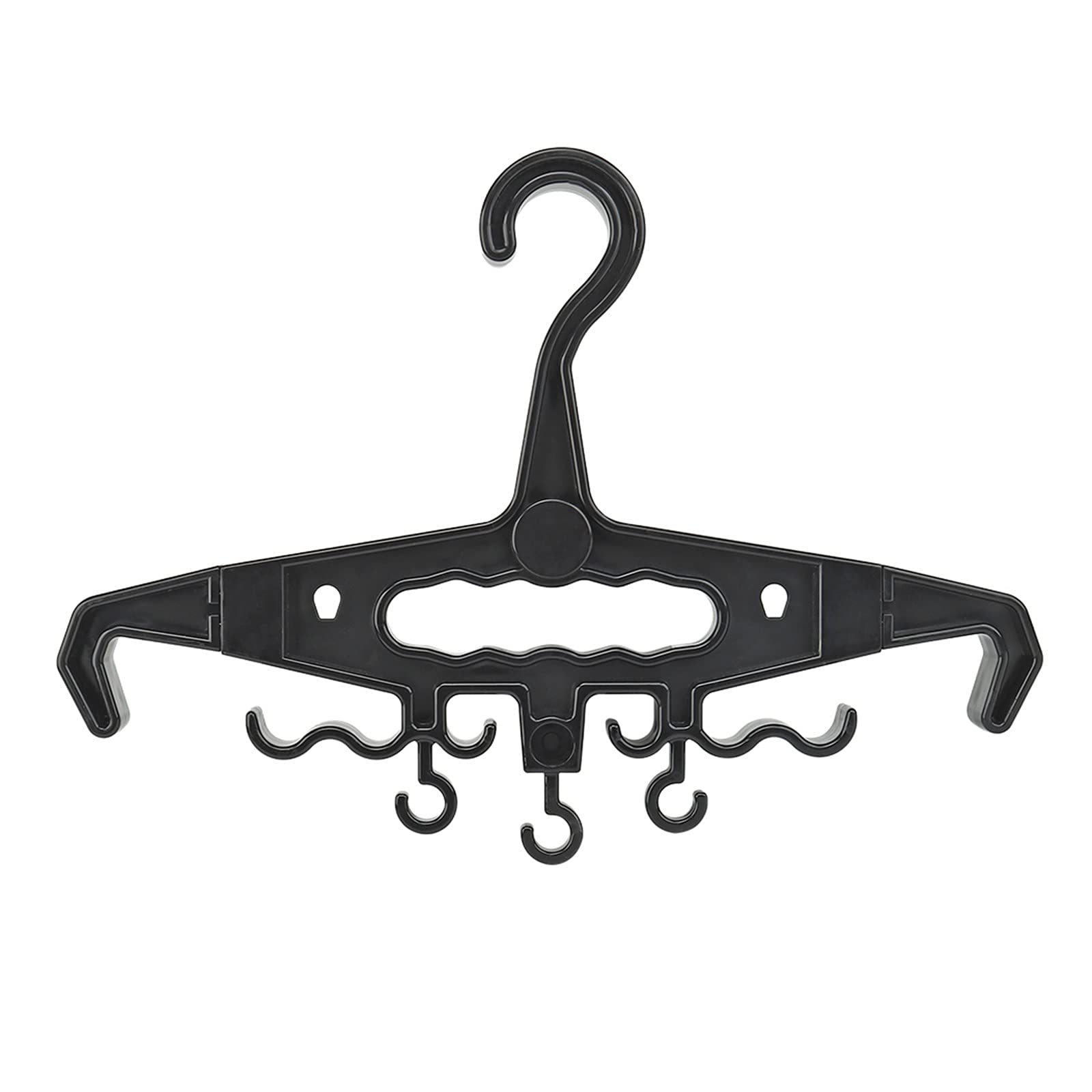 Acexier Black Tactical Heavy Duty Hangers Molle Plate Carrier Detachable Non-Slip Hangers For Vests Heavy Coat Airsoft Paintball Equipment