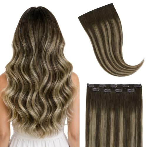 Image of GOO GOO Clip in Hair Extensions Real Human Hair Back Fill Extension 2Pcs
