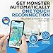 Megacom Flymon Auto Catcher & GPS Joystick for iOS Only - Wireless Location Simulator & Auto Spin/Catch Accessory - Bluetooth Navigation Controller for AR Games - White
