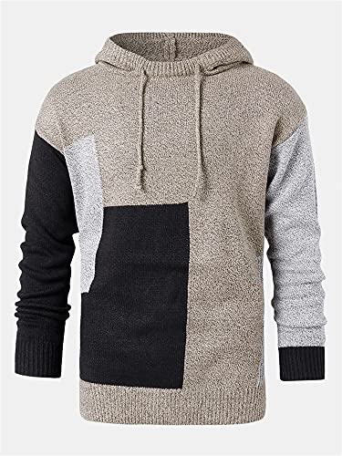 Sweat à capuche pour hommes coloré et pull lâche décontracté au style unique