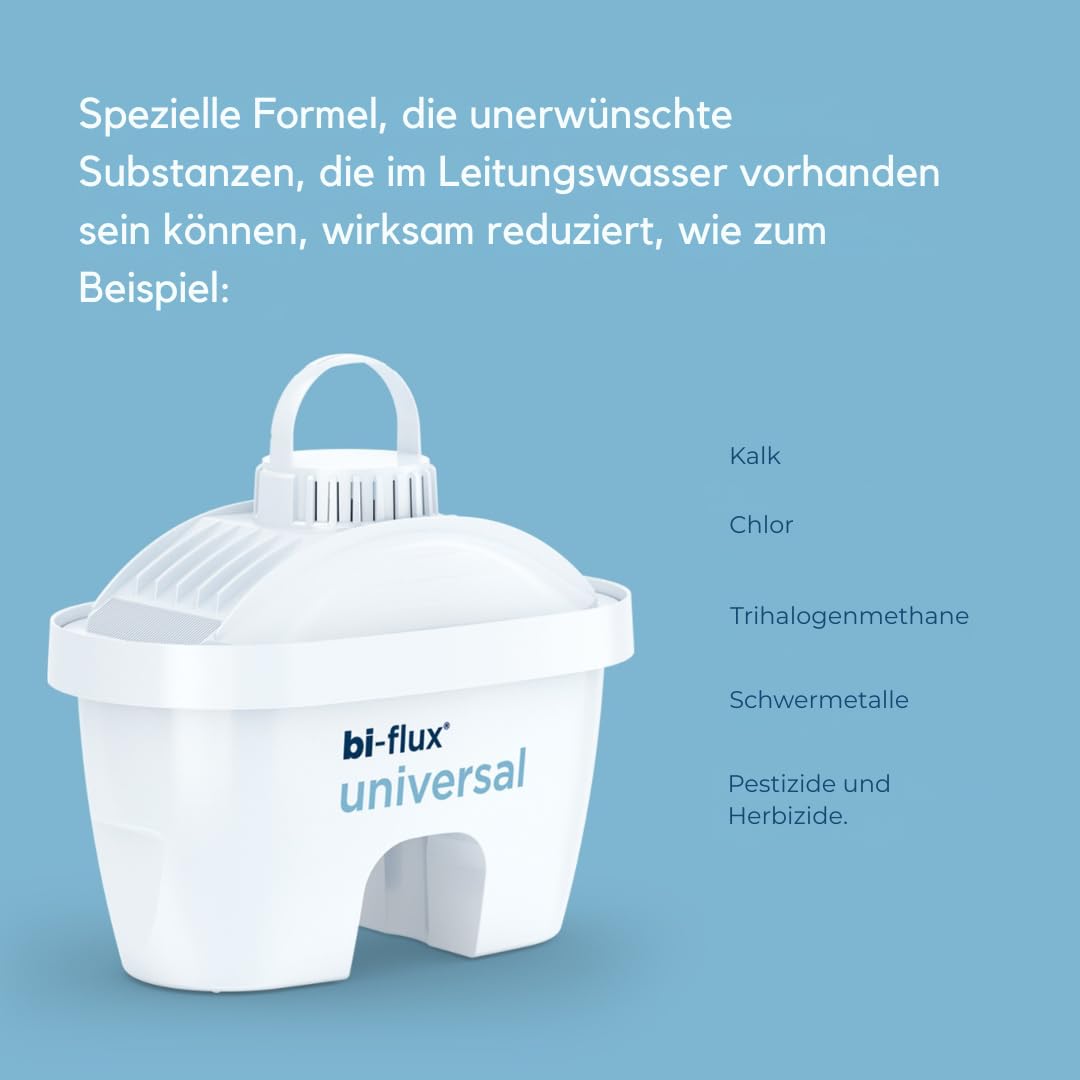 LAICA Wasserfilterkartuschen bi-flux Slim - kompatibel mit Brita* Karaffen - 12er Pack