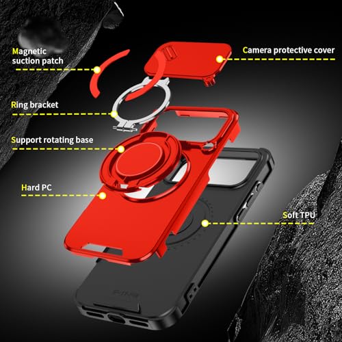 Coque iPhone 17 Pro Max antichoc compatible MagSafe avec béquille