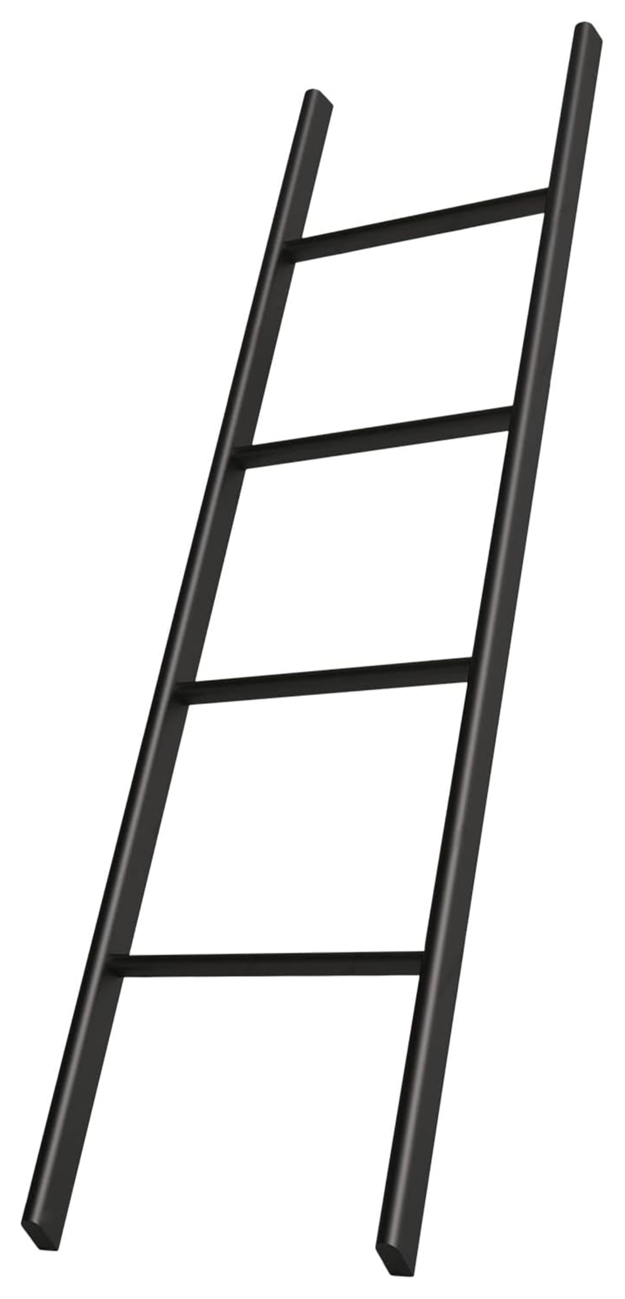 Escalera para cama alta negra de 63 pulgadas: la solución segura para literas de adultos