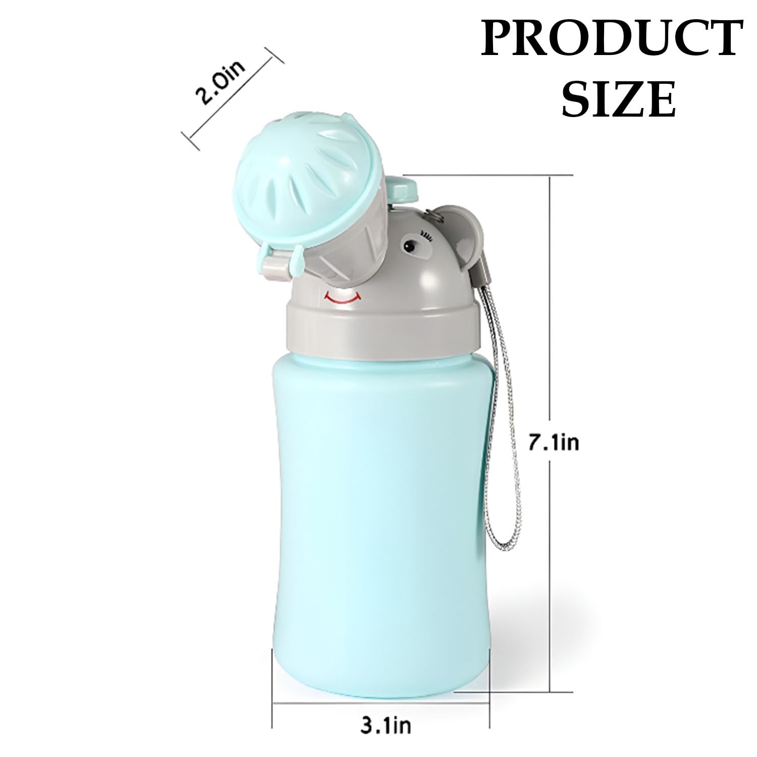 SYGA Portable Baby Potty Urinal Emergency Toilet for Camping Car Travel and Kid Potty Pee Training (Blue) 1