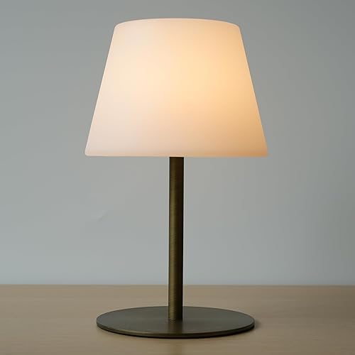 Lámpara de mesa inalámbrica recargable, funciona con pilas, impermeable, portátil, táctil, regulable, altura ajustable, para el hogar, dormitorio,