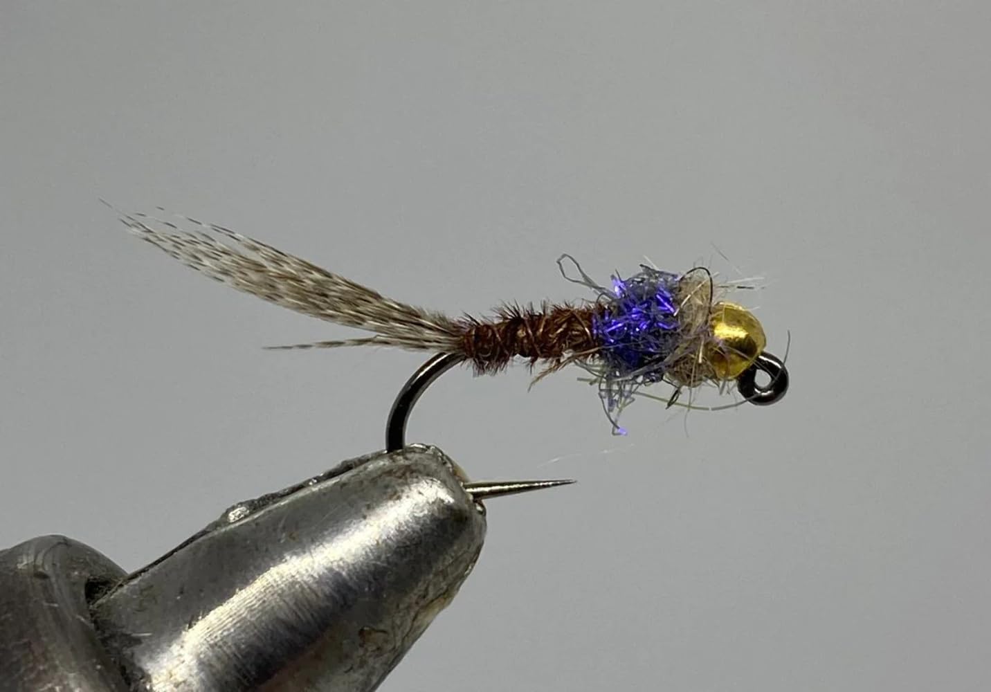 Tungsten Beadhead Jig - Pheasant Tail Hotspot - Purple 6 16