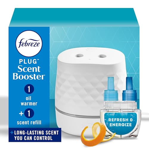 Starter Kit, Oil Diffuser, Air Freshener Plug in, Continuous Scent Device + 1 Refresh & Energize Refill - image 1