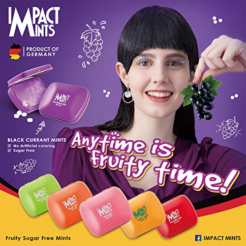 Image of Impact Mints Sugar Free Mints Black Currant 14G, 14 G (Pack of 3)