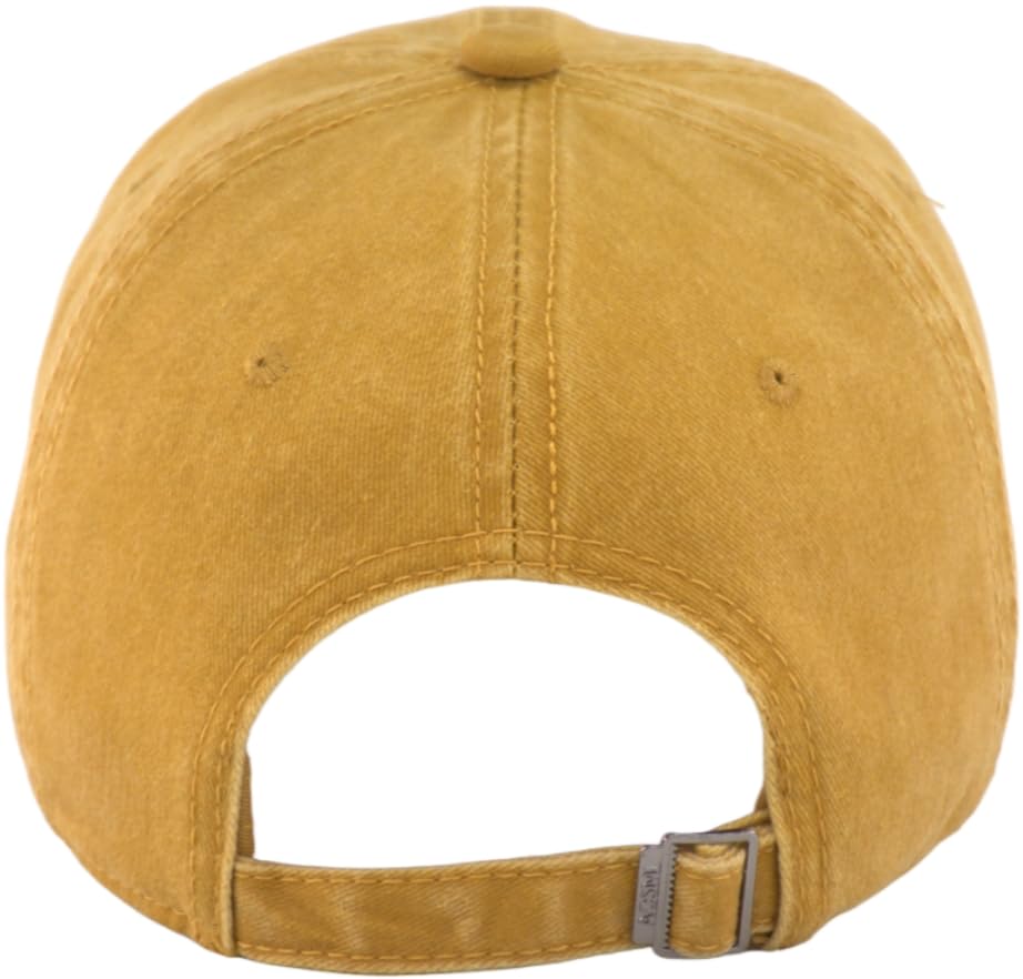 Image of Vintage Washed Cotton Baseball Caps Men Women Adjustable Unstructured Low Profile Dad Hat