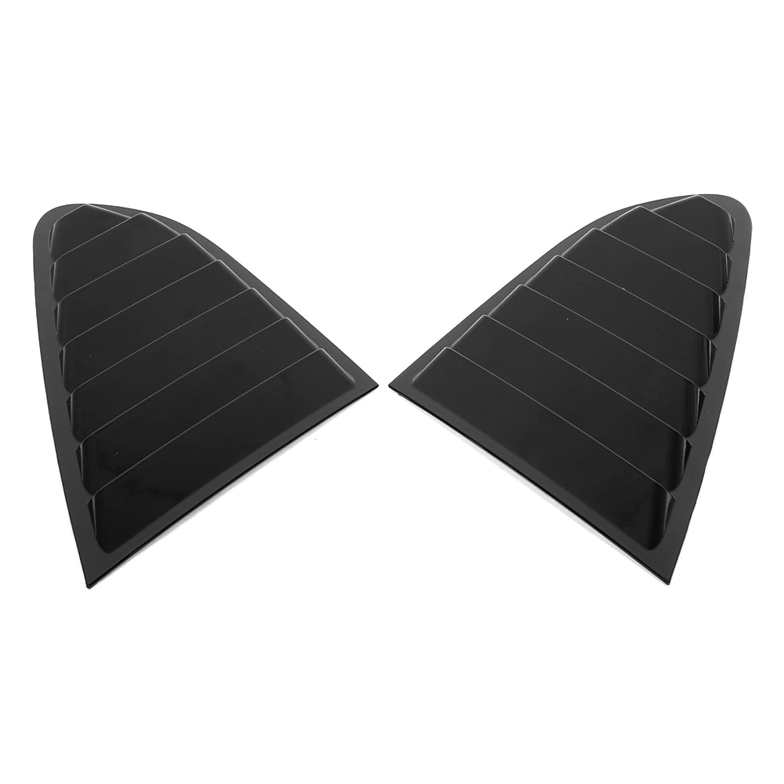 Finitura copertura finestrino laterale compatibile con 2008-2016, sostituzione ventilazione decorativa esterna stile feritoia in ABS nero brillante, set modanatura carrozzeria
