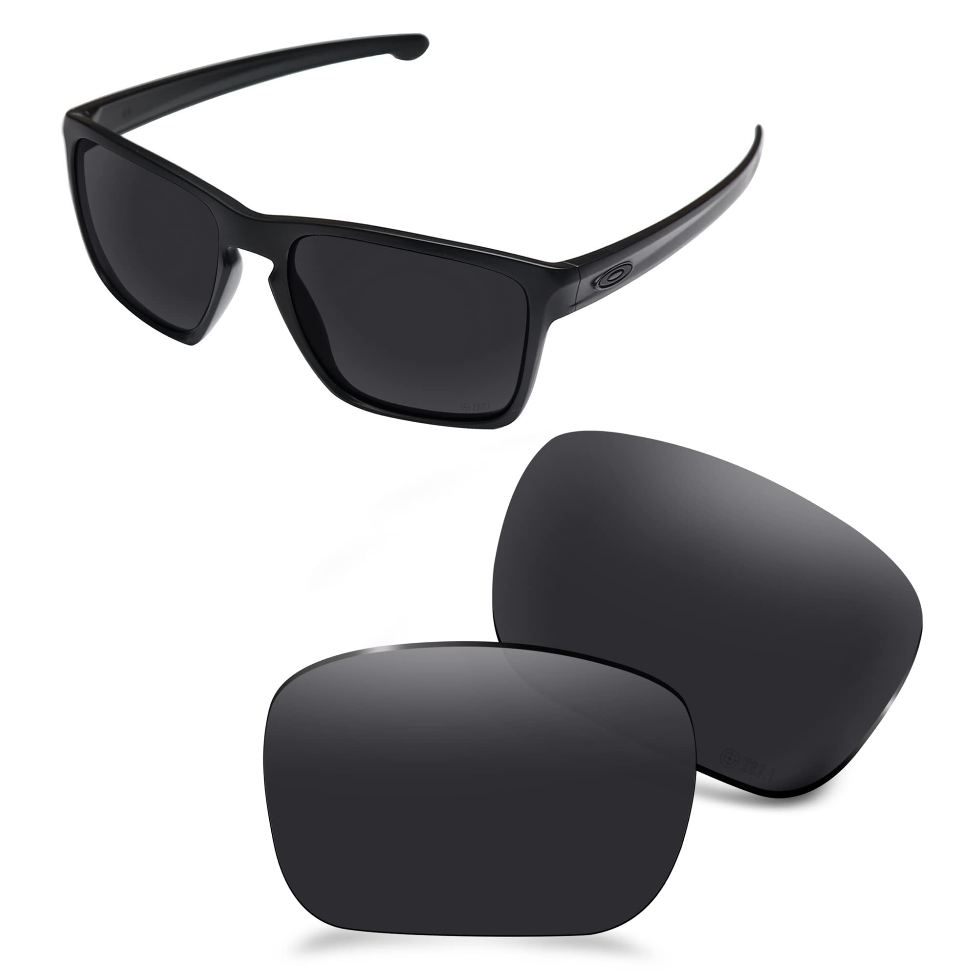 Aozan Men's Onyx Black Ansi Z87.1 Polarized Replacet Lenses For Oakley Sliver Xl Sunglasses